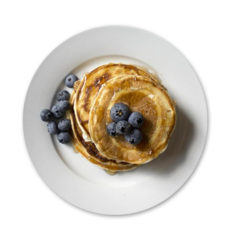 Indulge in our blueberry pancakes