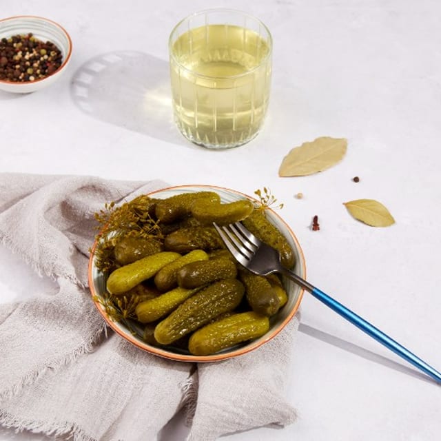 Half Sour Pickles.